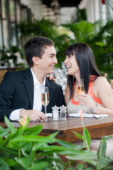 Couple Eating Outdoors