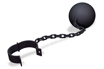 Ball and chain shackles
