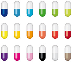 pilules de couleur