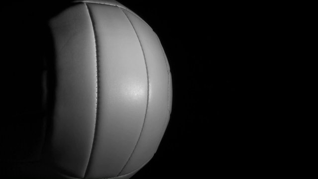 Volleyball against black with copy space loop - HD