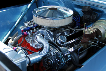 Fototapeta classic car engine obraz