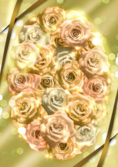 薔薇のフレーム