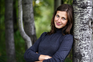 Naklejka premium Beautiful woman