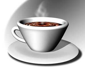 Tazzina Caffé-Cup of Coffee-Tasse de Café-3d-2