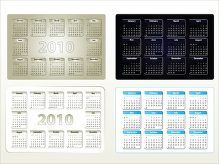 Calendar 2010- 4 designs