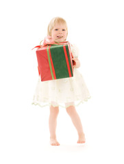 girl with gift box