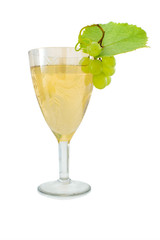 Glass champagne.