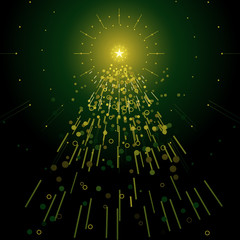 Christmas tree abstract background