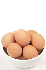 Brown Eggs in a bowl