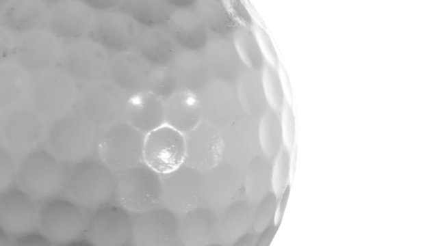 Golf ball against white background - HD