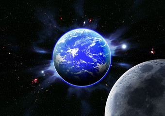 地球と月