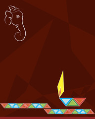 Ganesha  Diwali greeting