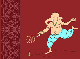 Ganesha  Diwali greeting