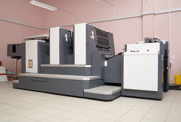 two-section offset printed machine
