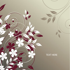 abstract floral background with place for your text