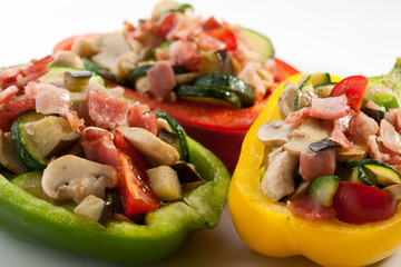 Stuffed pepper with meat and vegetables