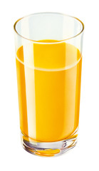 Glas Orangensaft