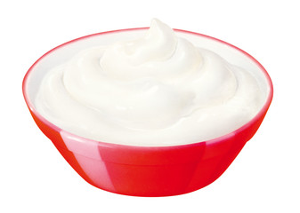 Schale mit Sahnequark
