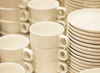 Combined Coffee cups and saucers