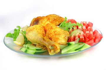 roasted chicken drumstick