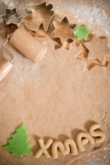 making christmas cookies