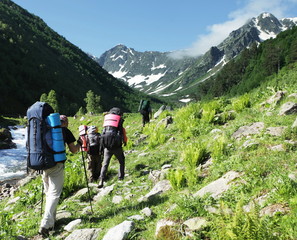 Fototapeta premium People in hike