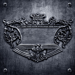 metal sign background