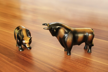 Bulle und Bär Schreibtisch