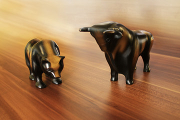 Bulle und Bär Schreibtisch