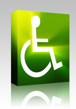 Handicap symbol box package