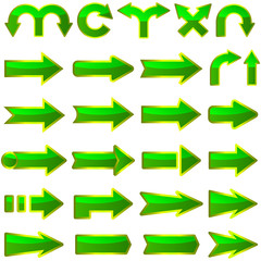 Arrow set vector for web design.
