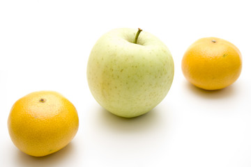 Apfel mit Mandarine