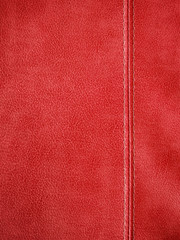 Fototapeta premium red leather with stitch background
