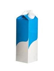 Canister of yogurt isolated on white background