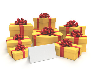 Gifts with a blank card