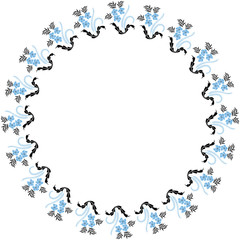 Decorative round frame