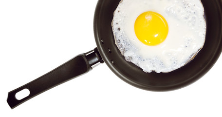 Fried egg in a frying pan