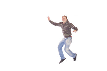 Man isolated on white