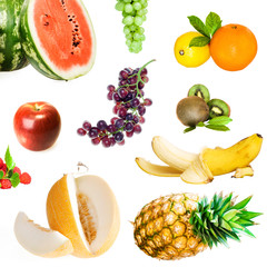 Healthy Eating, isolated on white background.