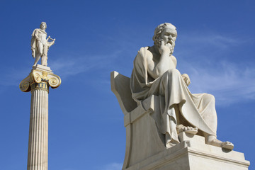 Fototapeta na wymiar Sokrates i Apollon