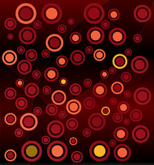 Abstract circles background with different colors