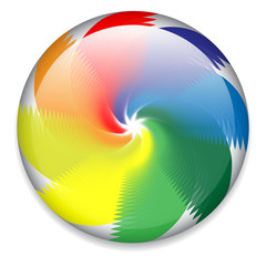 Colorful candy button