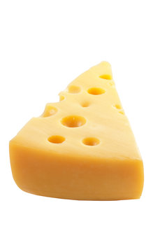 cheese isolated on a white