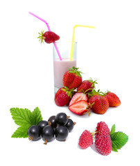 Berry yoghurt.