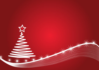 sfondo albero di Natale stilizzato