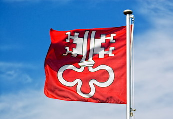 Flag of swiss Kanton Nidwalden