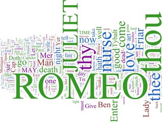 Word cloud - Romeo and Juliet