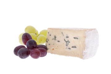 Blauschimmelkäse mit Weintrauben