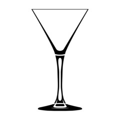 cocktailglas schwarz-weiss