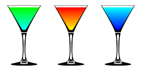 cocktails farbig